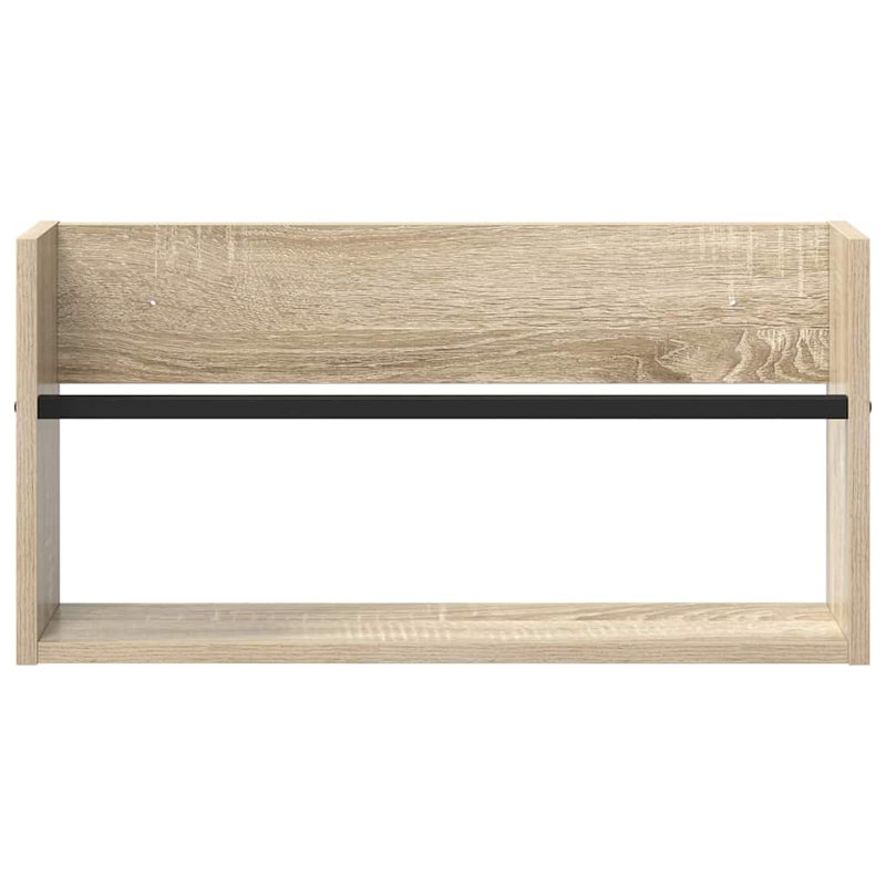 Wood Magazine Rack, Beige