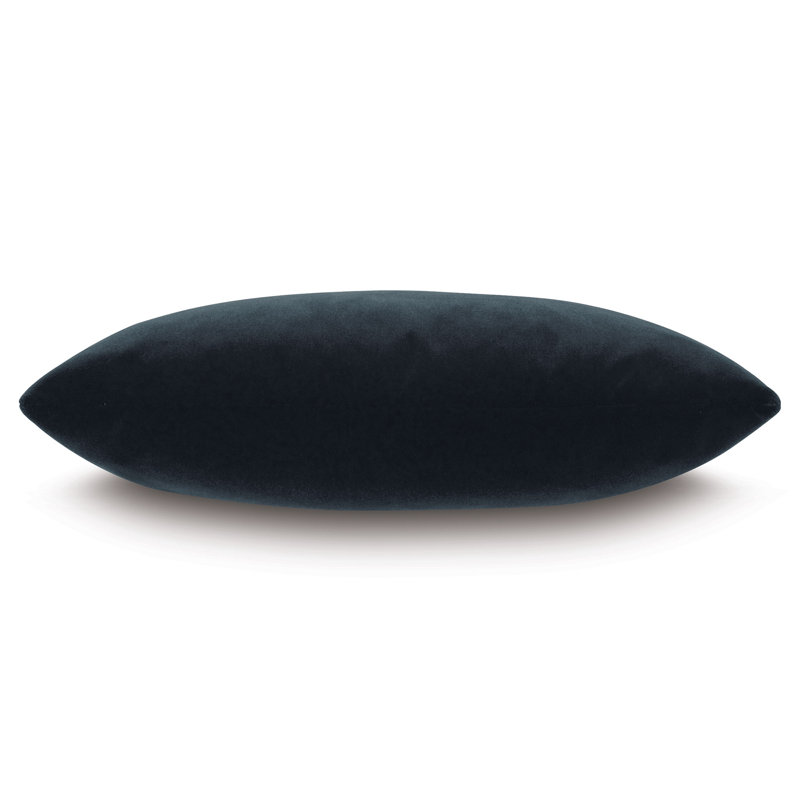 Capra Square Pillow Cover & Insert, Charcoal, 11" x 21"