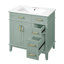 Meuble-lavabo avec lavabo, 2 portes à fermeture douce et tiroir profond-129598991