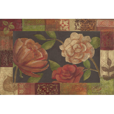 Floral Patchwork II by Megan Meagher - Wrapped Canvas Painting