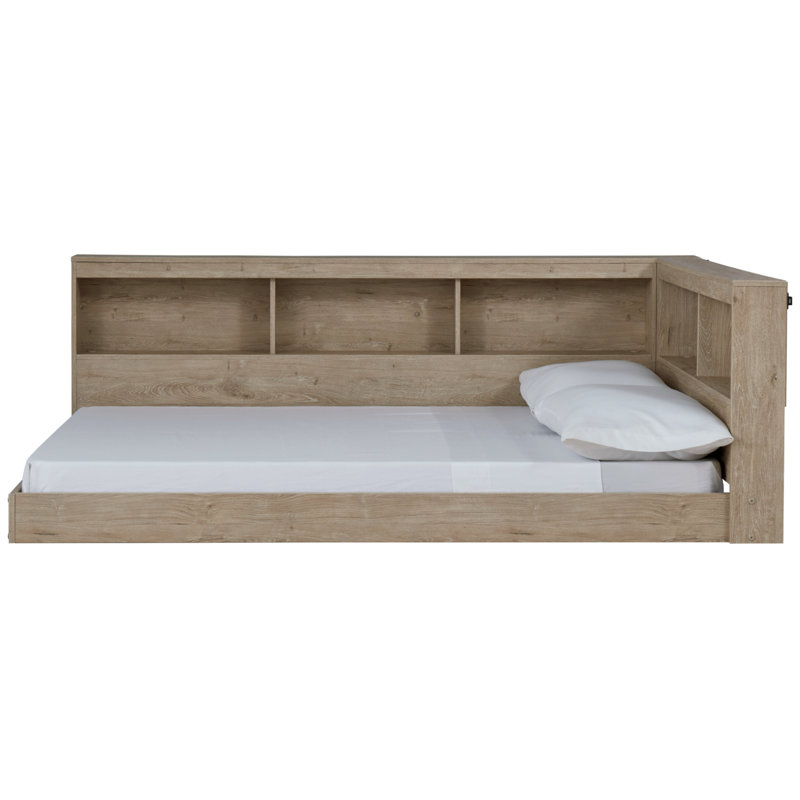 Karnova Platform Bed with Bookcase | Stylish & Functional