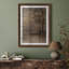 Art mural vintage rétro encadré pour chambre à coucher - 26 po x 36 po brun-1256008338