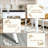 3-Piece Industrial Bar Table and Chairs Set