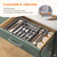Rangement de tiroir Silverware, range-ustensiles extensible pour les tiroirs de cuisine, plateau réglable pour couverts et couverts, cuillères en plastique, fourchettes, porte-couteaux, diviseurs, grand-1848833942