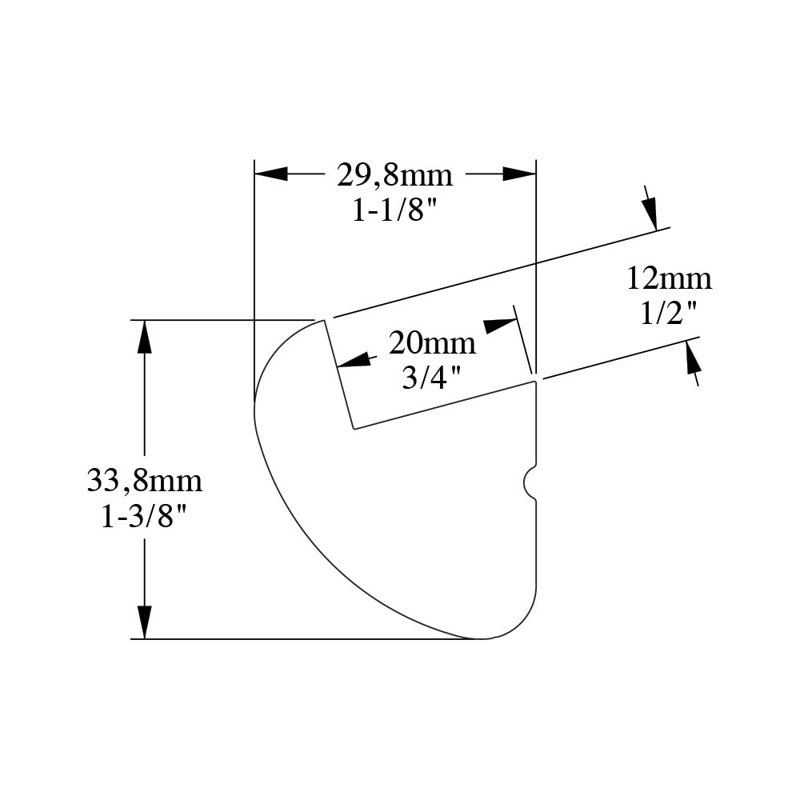 1.38'' H x 78.75'' W x 28.58'' D Plastic Crown