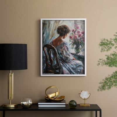 WOMEN Series CCCCXX - reproduction encadrée de qualité supérieure - prête à être accrochée - aucun clou requis