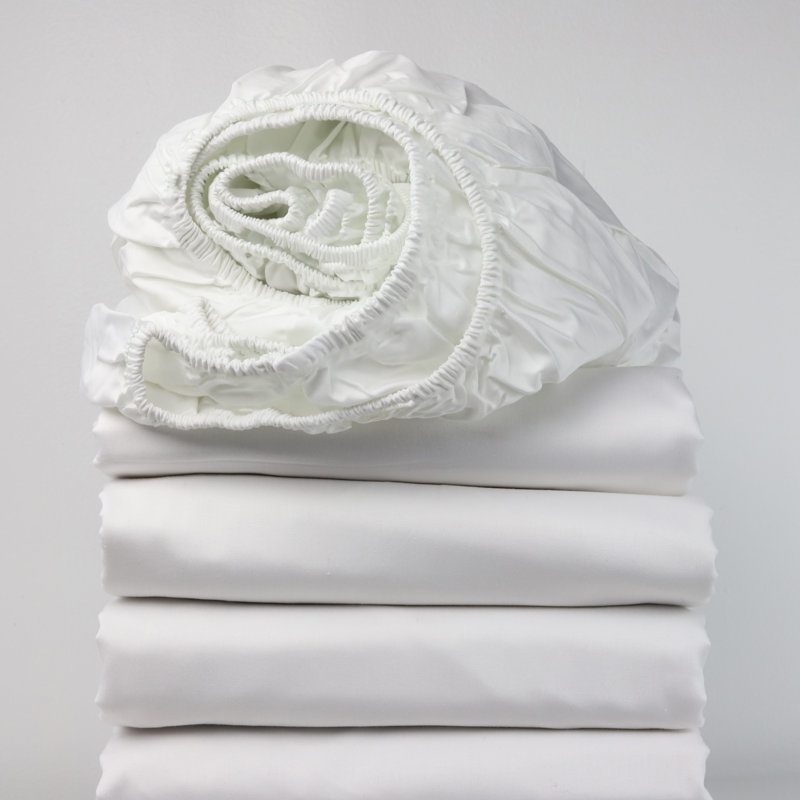 Lotus by 1888 Mills Egyptian Cotton Blend Fitted Sheet Case Pack, Twin