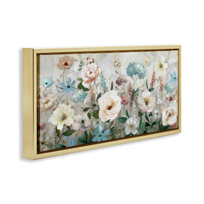 Cadre flottant pastel Jardin des pivoines, design par Nan