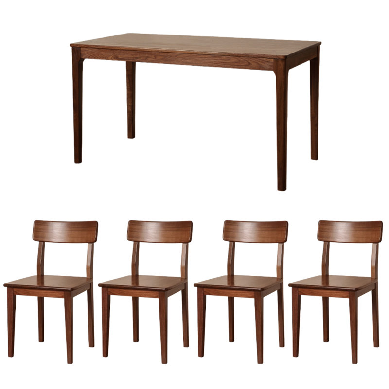 Table en bois de noyer noir simple et durable