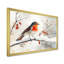 Oiseau Robin sur une branche enneigée I - oiseau, art mural-962042518-962042517-962042512