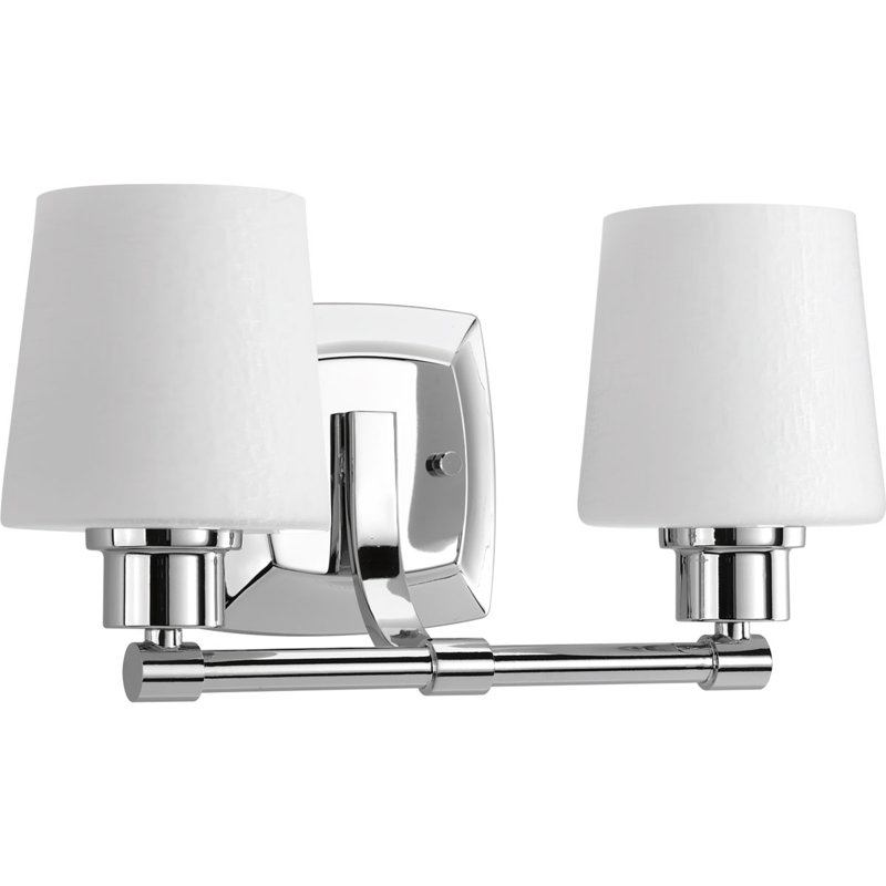 Éclairage pour salle de bain 2 lumières Anihya, Chrome poli