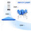 10 pi. L 10 pi. D Auvent escamotable avec cadre en acier-59214582