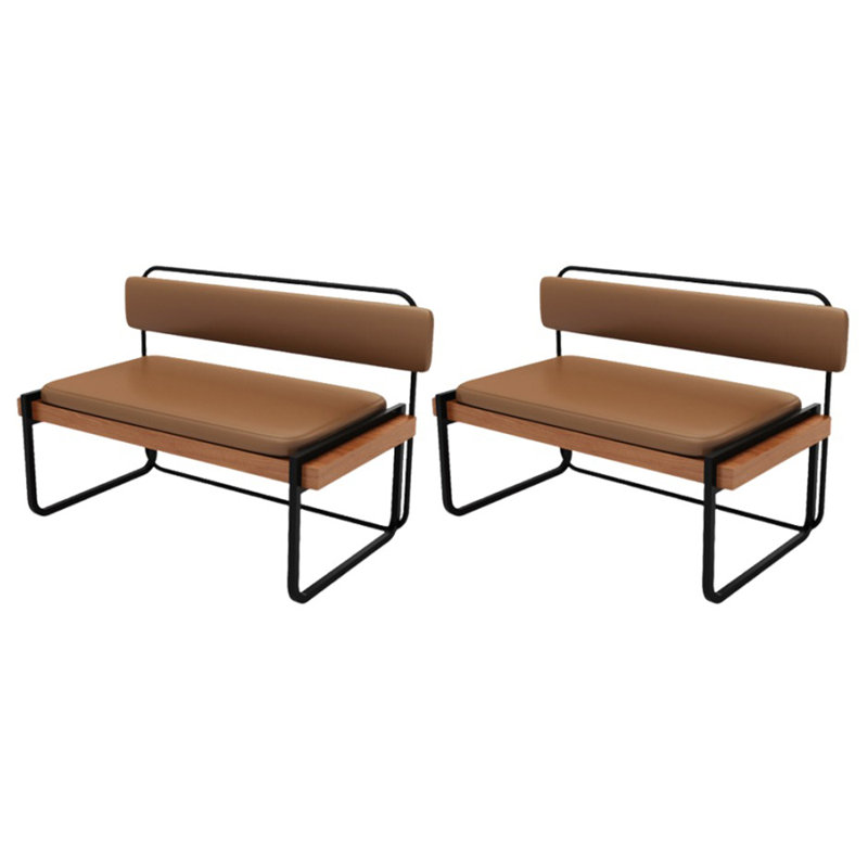Banc rembourré en similicuir