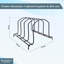 Buckingham Kitchen Chopping Board Organising Rack