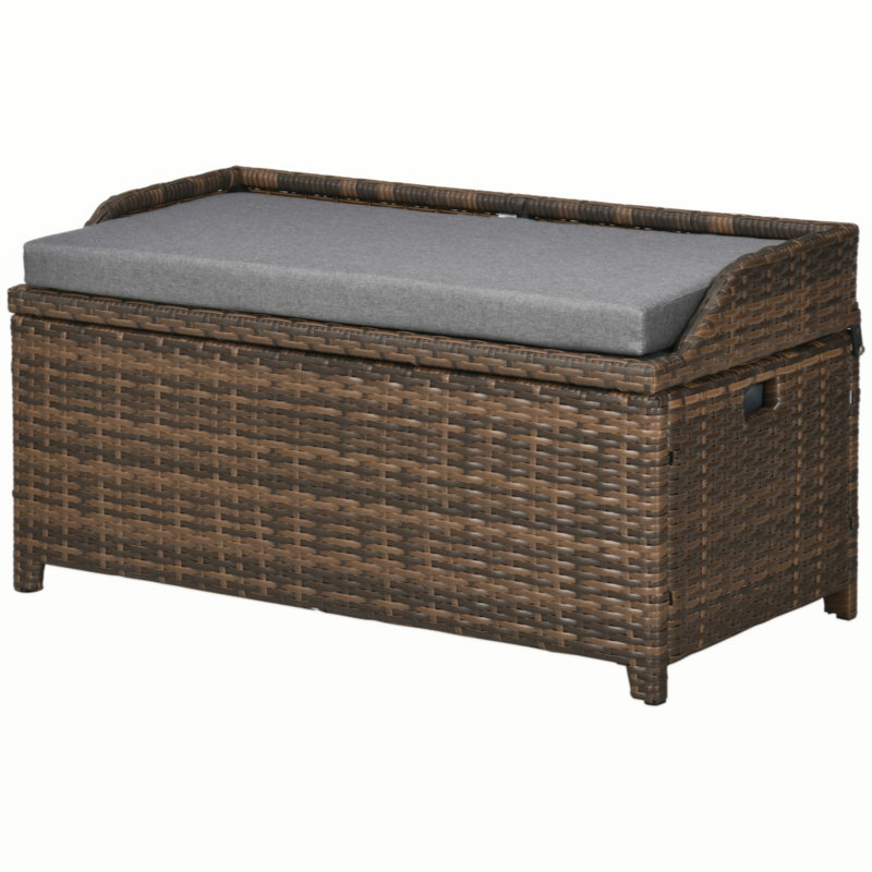 Banc d'extérieur Jeriann, Gris / brun