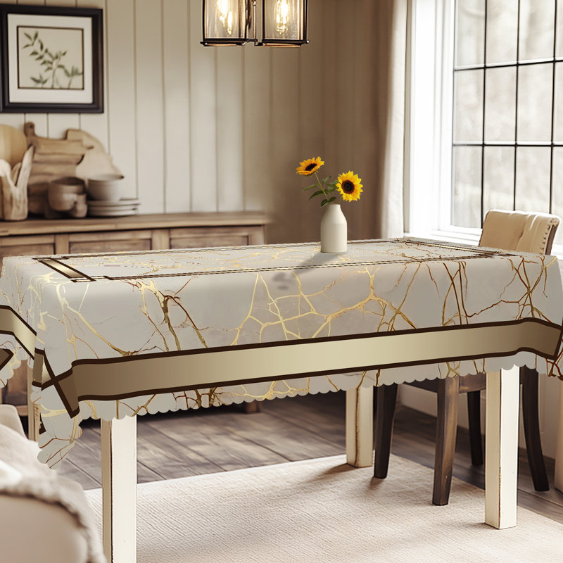 Nappe géométrique 150 x 305 cm à motif géométrique rectangulaire, L 120,08 po x l 50,06 po