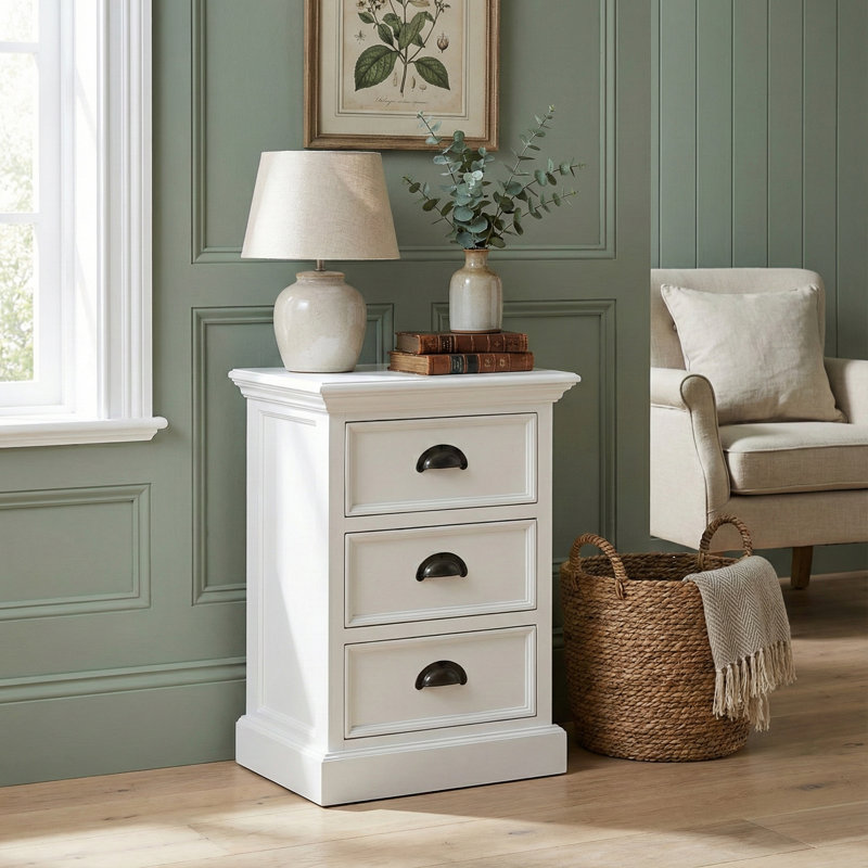 Guildford 15.75 " W Nightstand, White