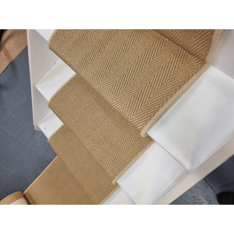 Jute Carpet Stair Runner Like Sisal Herringbone But Cheaper Free Delivery