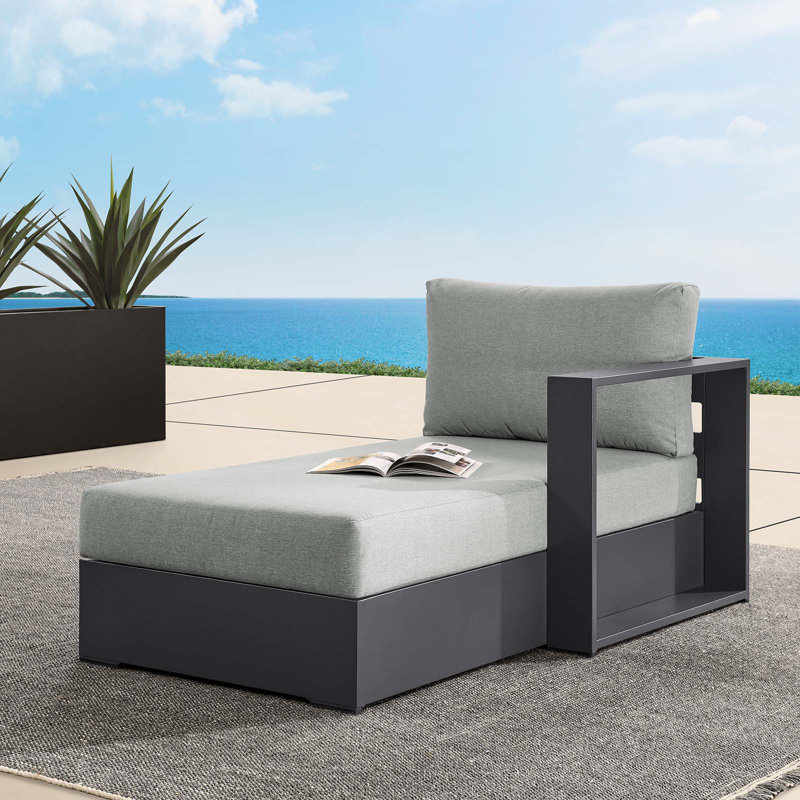 Chaise longue d'extérieur Tahoe, Gris