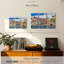 Impression sur toile, maisons colorées de Porto-1077211407