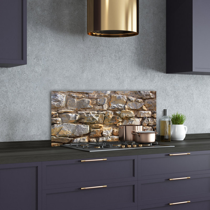 Forloney 50cm W x 100cm L Glass Peel and Stick Panel