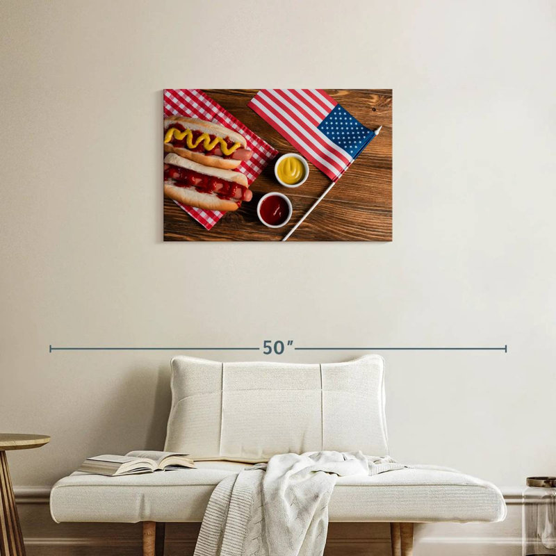 Yarlin American Hot Dogs, 20" H x 30" W