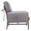  Chaise d'appoint ivoire en fausse peau de mouton