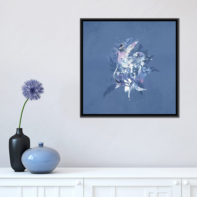 «Take Wing», impression sur toile, H 18 po x l 18 po x P 1,5 po, Pas de tapis, Toile avec cadre noir