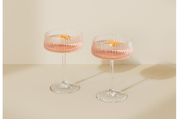 pair of coupe glasses