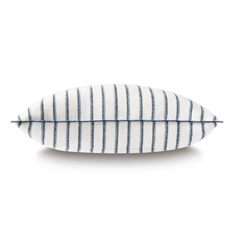 Taie décorative à glissière en mélange de coton rayé Marco by Thom Filicia, Standard