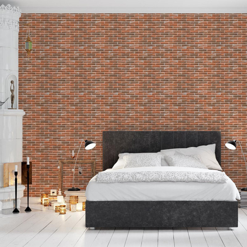 Rouleau de papier peint adhésif lisse L 126 po x l 24 po Holyrood, Rosé