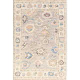 Cascade Handmade Wool Floral and Oriental Area Rug