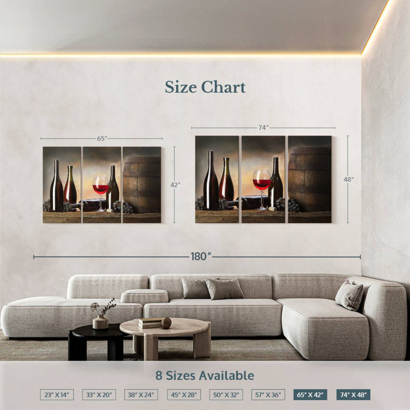 Yarlin Wine From The Cellar, 42" H x 65" W
