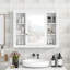 Armoire de rangement murale de salle de bain 35 po x 28 po-1530626810