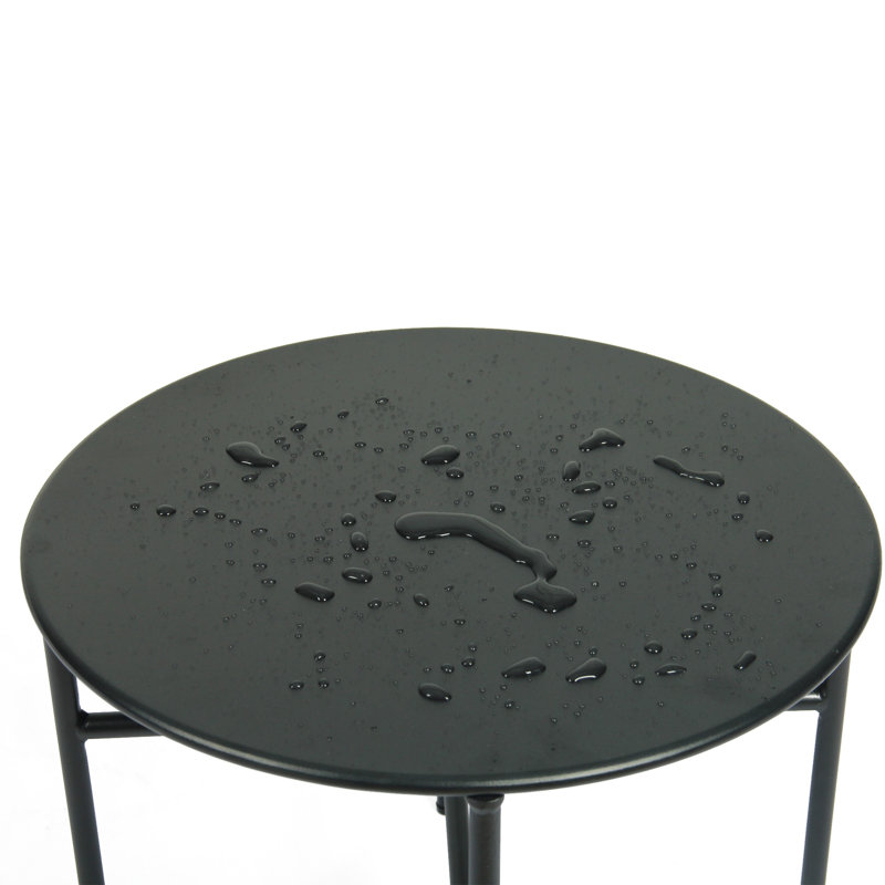 3 Pieces Patio Egg Chairs  With Side Table Set