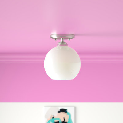 Plafonnier semi-encastré 1 lumière Alayna 7,38 po