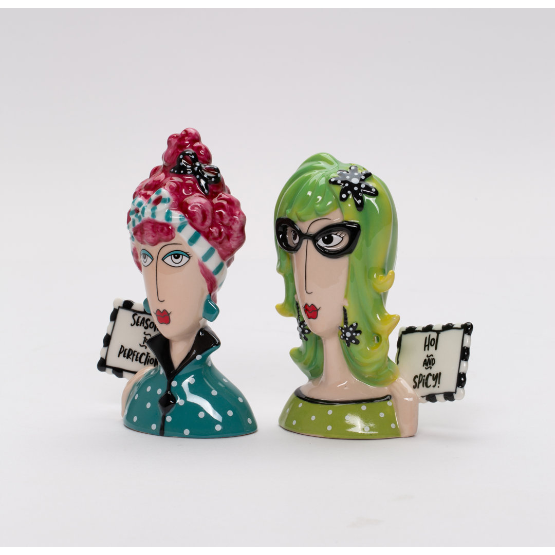 Ceramic Salt and Pepper Shaker Set Cosmos Gifts