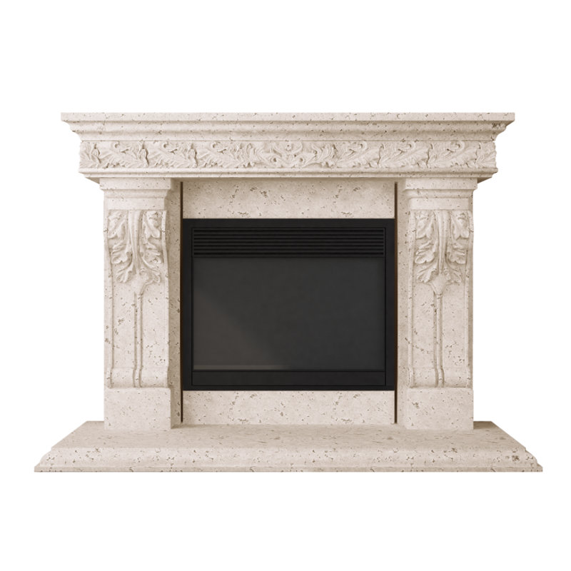 Bonaparte Fireplace Surround, Old World/Beige