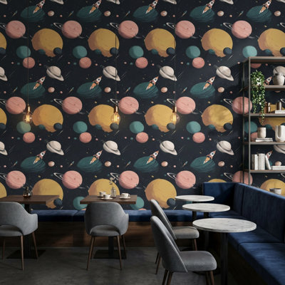 Papier peint mural fusées spatiales Space