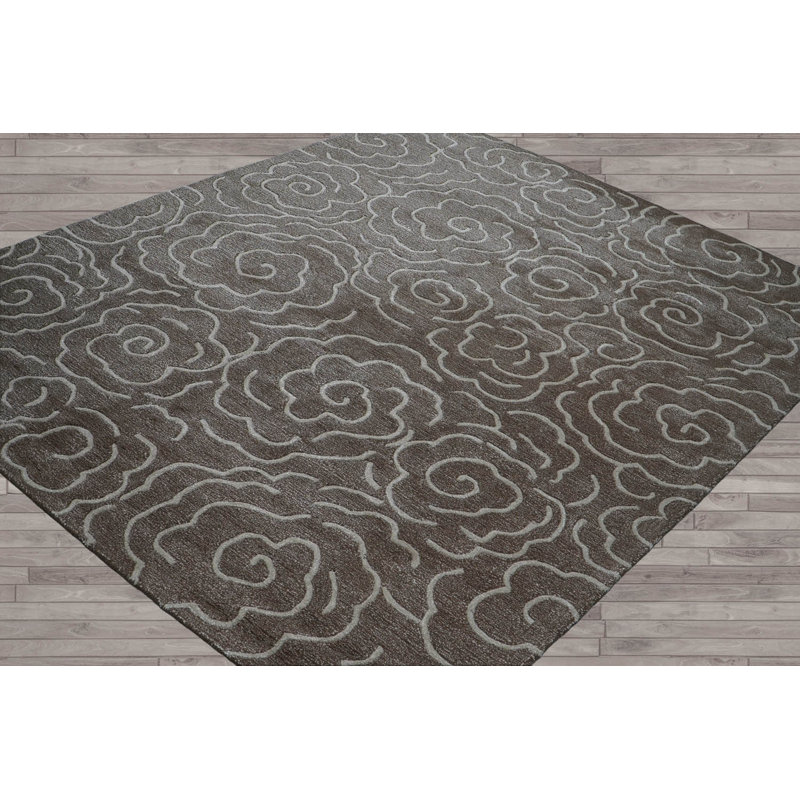 Artisan Multi Size Hand Tufted Modern Wool Rug from LoomBloom, Rectangle 7'6" x 9'6"