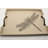 Black Dragonfly 18" Rectangular Serving Tray