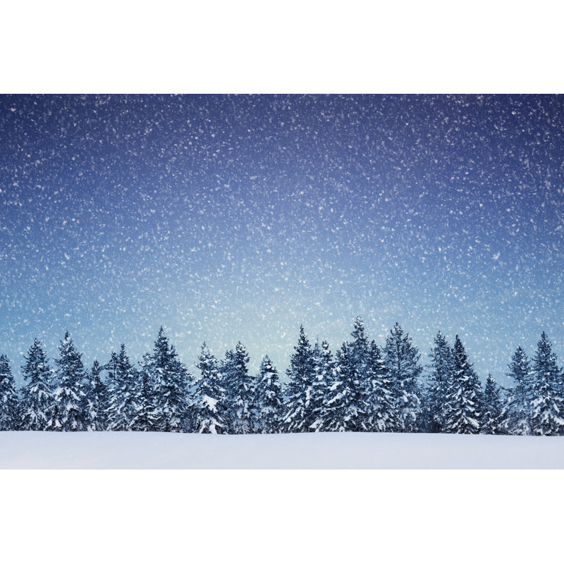 Paysage d'hiver par Borchee, H 24 po x l 36 po