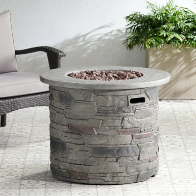 Outdoor 32" Round Mgo Propane Fire Pit - 40,000 BTU