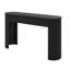 Console moderne avec design cannelé, plateau ovale et 2 tiroirs-119691895