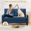 Embrace Supreme Relaxation: causeuse 50 po avec coussins moelleux-71951315