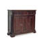 Banc de rangement pour chaussures en bois massif noyer foncé