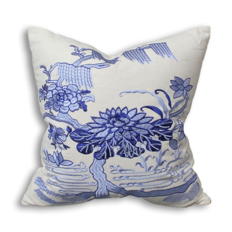  Coussin décoratif en coton Pottery, Plumes, H 18 po x l 18 po x P 3 po