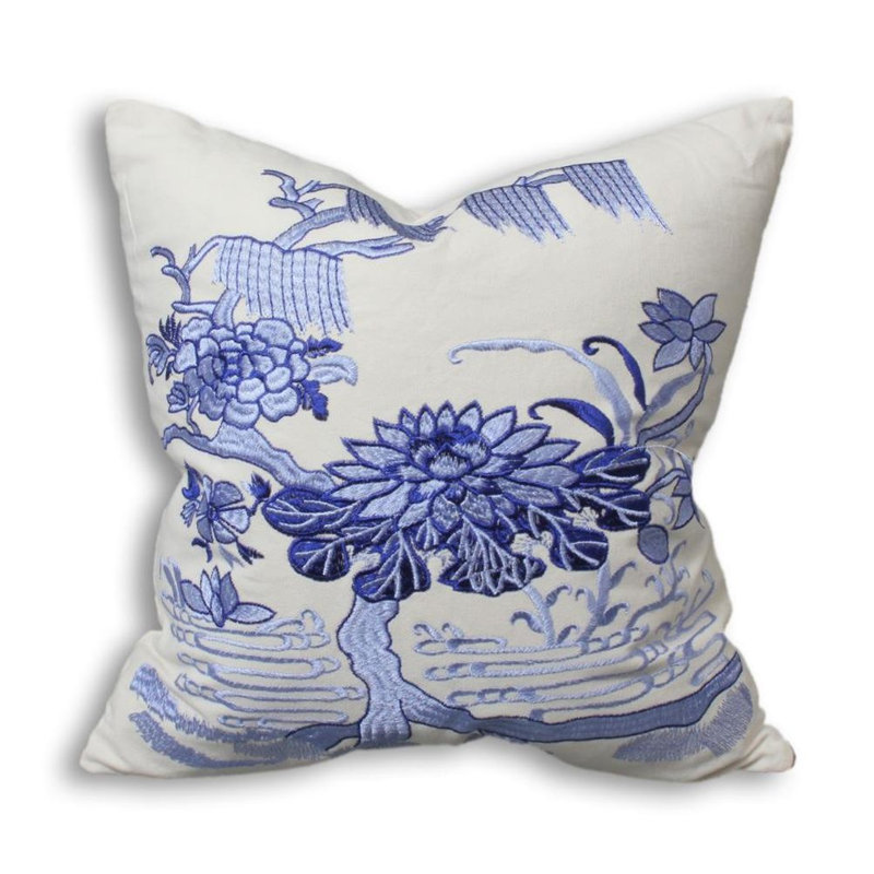  Coussin décoratif en coton Pottery, Plumes, H 18 po x l 18 po x P 3 po
