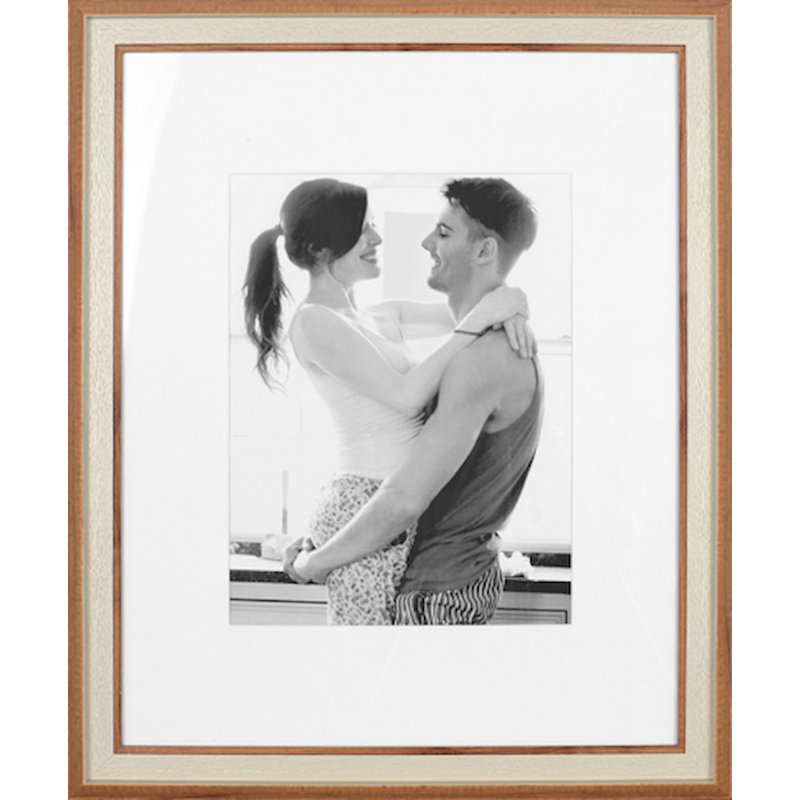 Cadre photo simple en bois biseauté Havisham, 16" x 20", Marron
