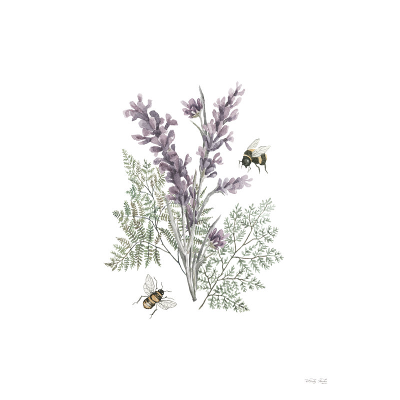 " Lavender Botanical " by Cindy Jacobs, 36" H x 24" W x 1.25" D